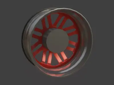 DUALLY RIM SET 3D model