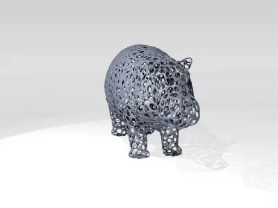 Hippo Voronoi 3D model