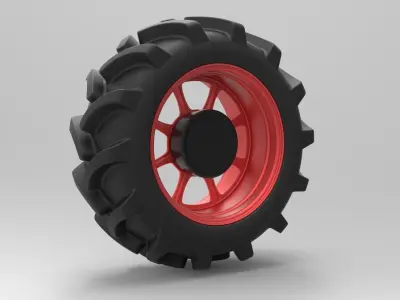 Wheel from Mud truck 3D model