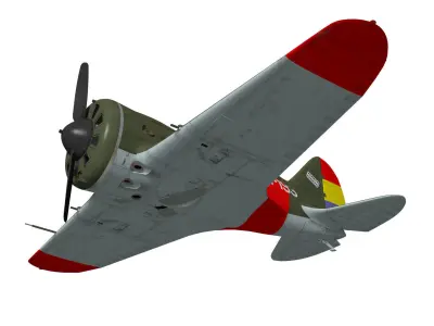 Polikarpov I-16 Rata Type10 3D model
