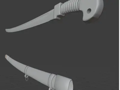 saber wooden barrel 3D model