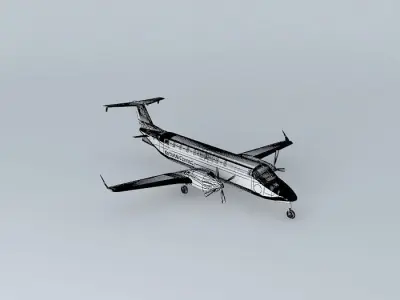 KerbishAirConnect Beechcraft 1900D Free 3D model