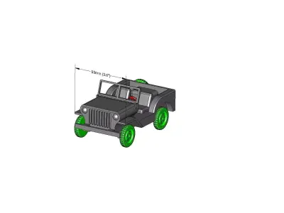 Simple Jeep 3D print model