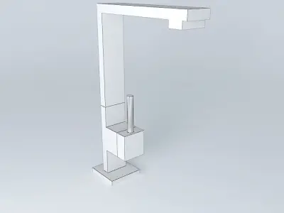 Faucet stainless steel kitchen Free 3D model