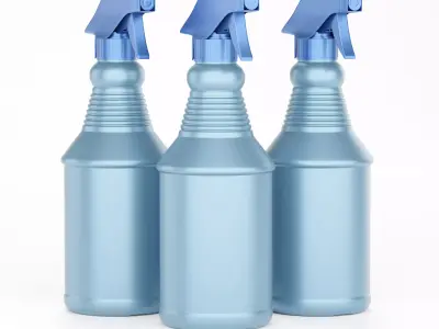  High-Quality 3D Spray Bottle Model 3D model
