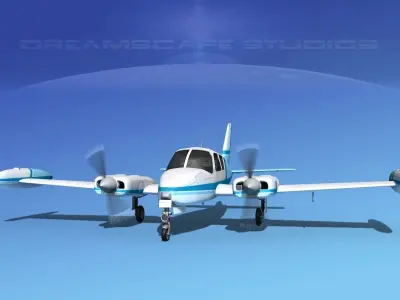 Cessna 310 V01 3D model