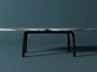 Table marble with legs Free 3D model