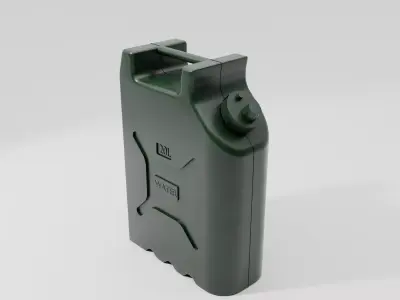 Military Jerry Can Low-poly 3D model