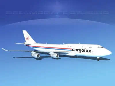 Boeing 747-8 Cargolux 3D model