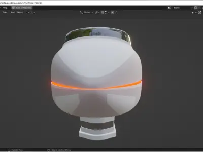Spaceship Sci-Fi 3D model 3D model