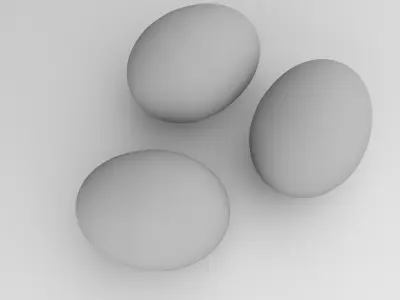 Chicken Eggs 3D model