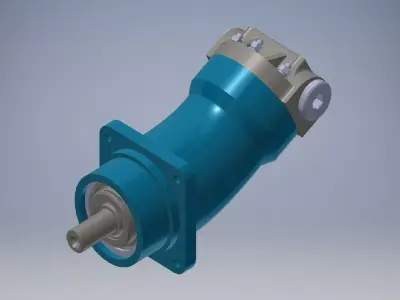 Hydraulic motor type 210 3d model 3D model