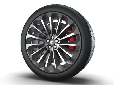Audi E Tron wheel 3D model