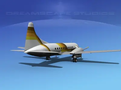 Convair CV-340 Aero California 3D model