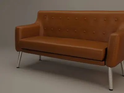 Sofa - furniture Free low-poly 3D model