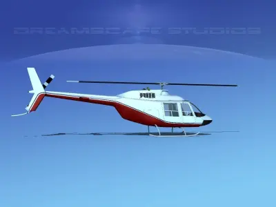 Bell 206 JetRanger V04 3D model