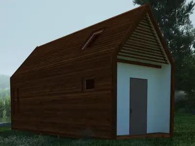 Modular private house 3D model