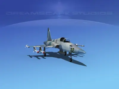 Northrop F-5E Tiger V10 Navy 3D model