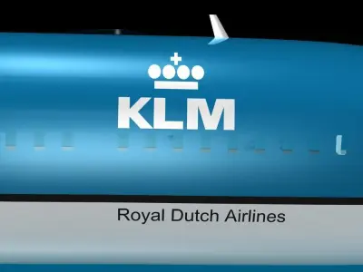 KLM 787 - 9 DREAMLINER 3D model