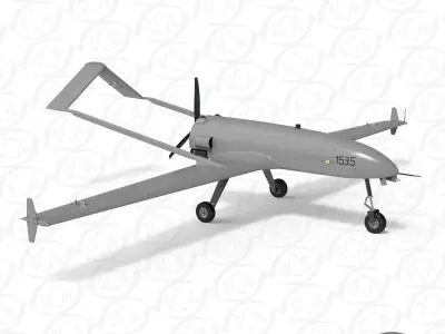 Ukrainian UAV AN196 LUTYI deep strike air drone 3D model
