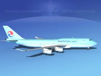 Boeing 747-8I Korean Air Cargo 3D model