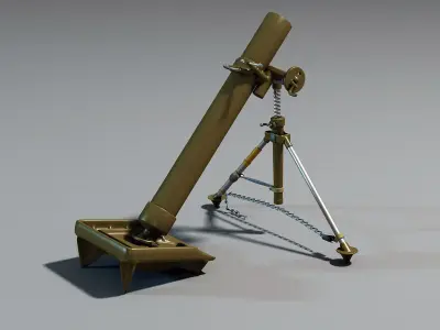 M2 MORTAR 3D model