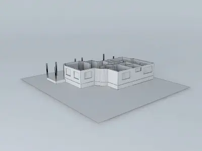 house view construction Free 3D model