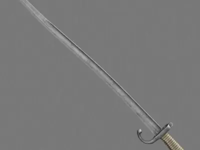 Bayonet sword 3D model