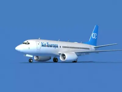Boeing 737 MAX 7 Air Europa 3D model