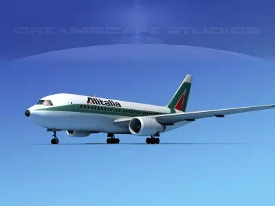 Boeing 767-100 Alitalia 3D model