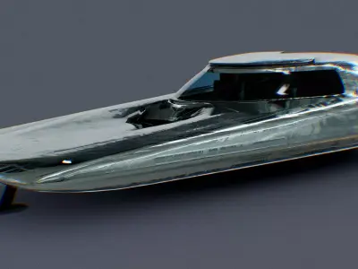 Sci-Fi Flying Vehicle 3D model