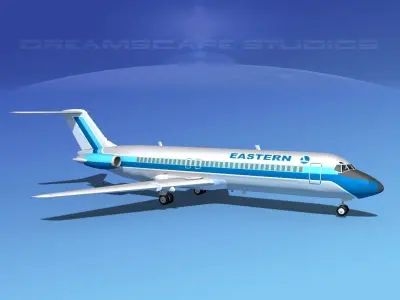Douglas DC-9-30 Eastern 2 3D model