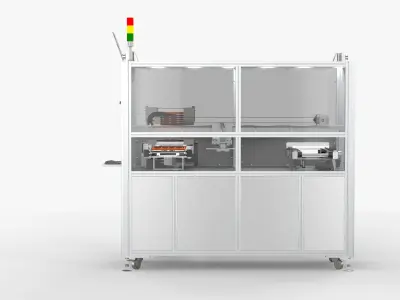 Automatic Tray Positioning and Recycling Machine 3D model