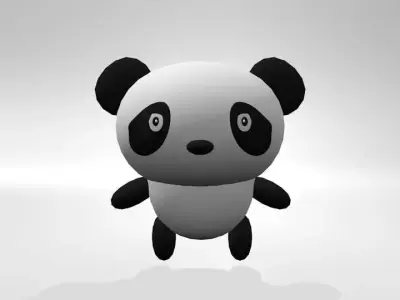 Cartoon Panda 3D model