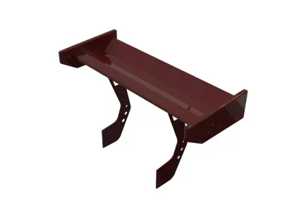spoiler rear tuning vehicle 3D model
