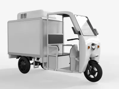 Refrigerated Tricycle 3D model