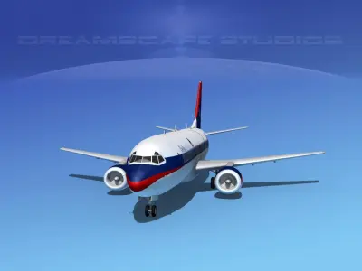 Boeing 737-300 Delta 3D model