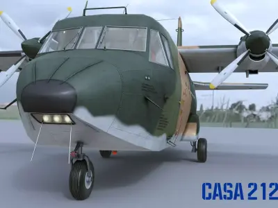 CASA 212 Aviocar 3D model
