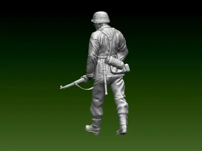 German soldier 3D print model