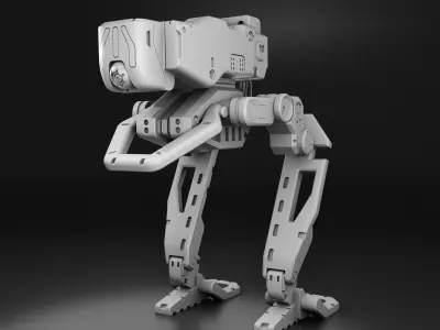 Robo-Tank 3D Print model robot 3D print model