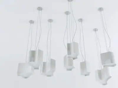 Ameba Lamp Parts Low-poly 3D model