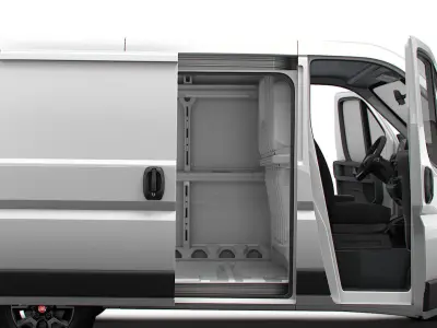 Fiat Ducato Van L1H1 HQ Interior 2023 3D model