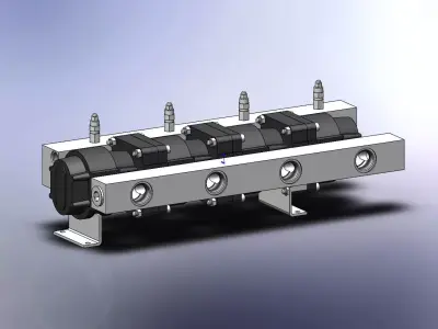 Gear flow-devider MTO-4-35-EA7 JAHNS 3D model