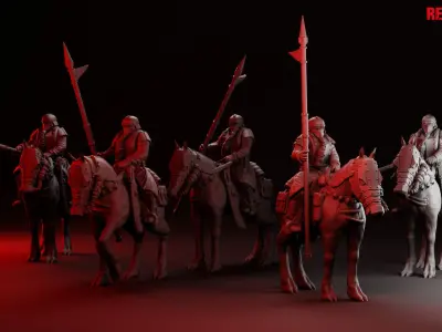 Death squad Cavalry of Imperial force 3D print model