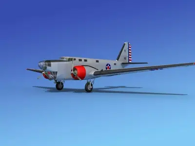 Douglas B-18A Bolo V02 3D model