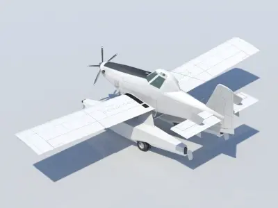 Airtractor AT-802F FIREBOSS Scenery Static Low Poly Low-poly 3D model