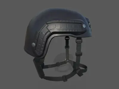Military Helmet Low-poly 3D model