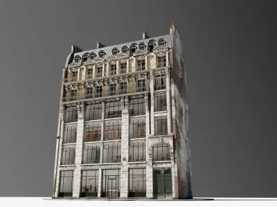Parisian Commercial Resident Building 3D model