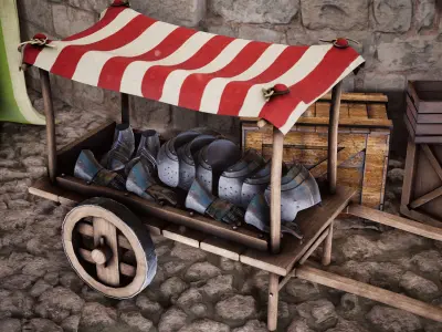 Medieval Armor  70 Assets Low-poly 3D model