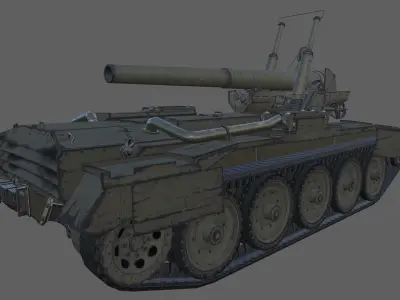 GB29 Crusader 5inch Low-poly 3D model